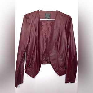 Dynamite Faux Leather Blazer